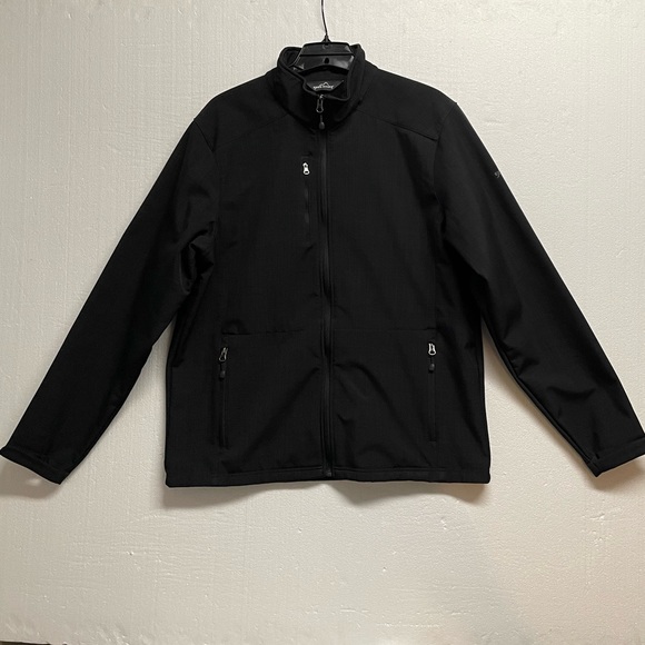 Eddie Bauer Men's Black Soft Shell Jacket Size Large - Picture 2 of 7